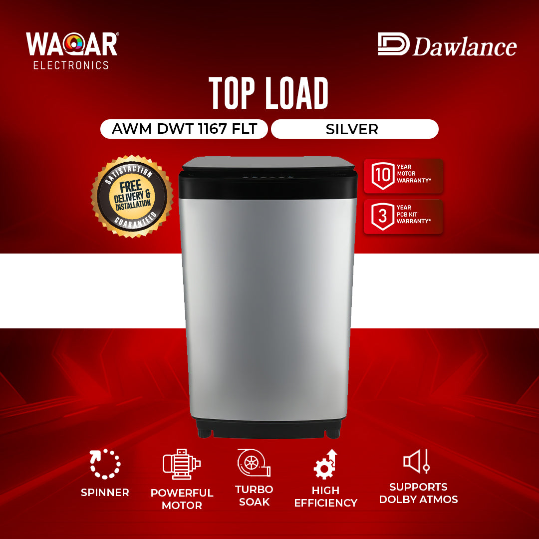 DAWLANCE WASHING MACHINE TOP LOAD DWT 1167 FLT